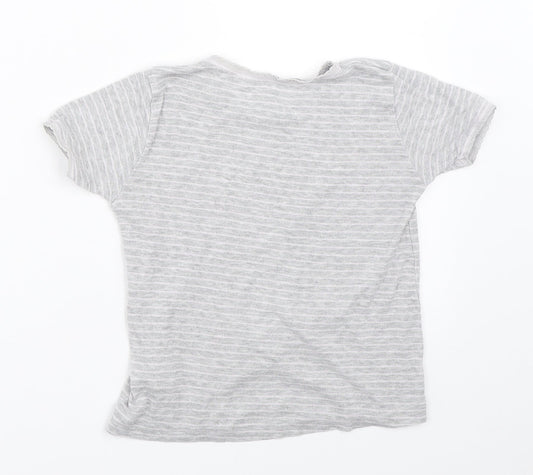 Primark Girls Grey   Basic T-Shirt Size 5-6 Years