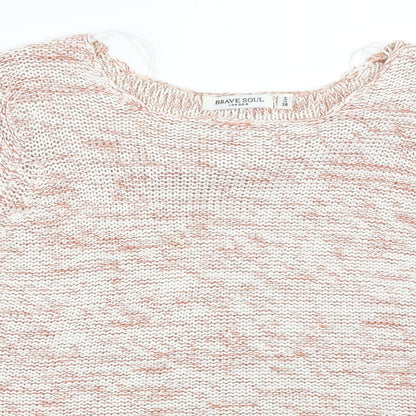 Womens UK Size S Brave Soul Ivory Pullover Jumper