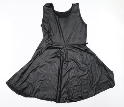 Preworn Womens Black   Skater Dress  Size S