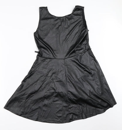 Preworn Womens Black   Skater Dress  Size S