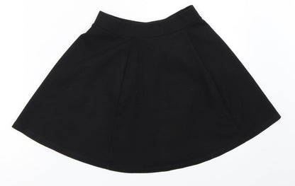 George Girls Black   Skater Skirt Size 7-8 Years