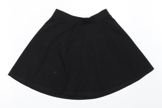 George Girls Black   Skater Skirt Size 7-8 Years
