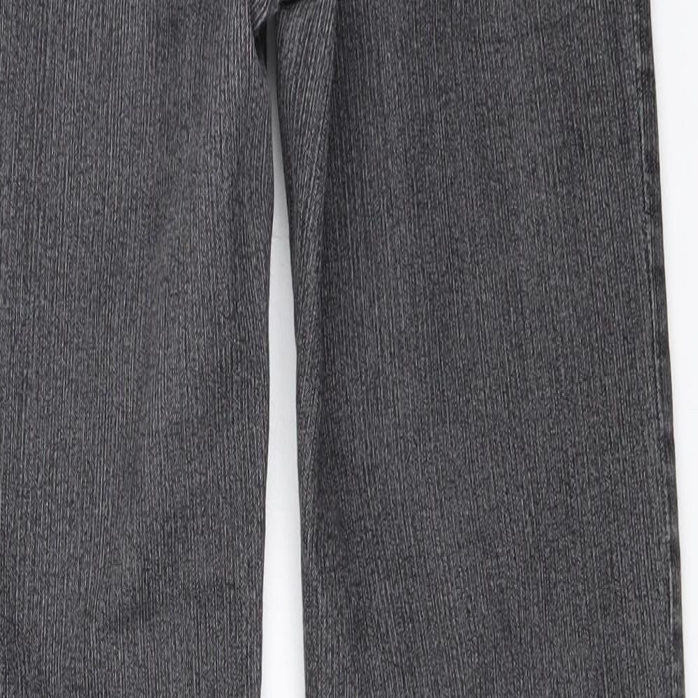 Per Una Womens Black  Denim Straight Jeans Size 8 L29.5 in