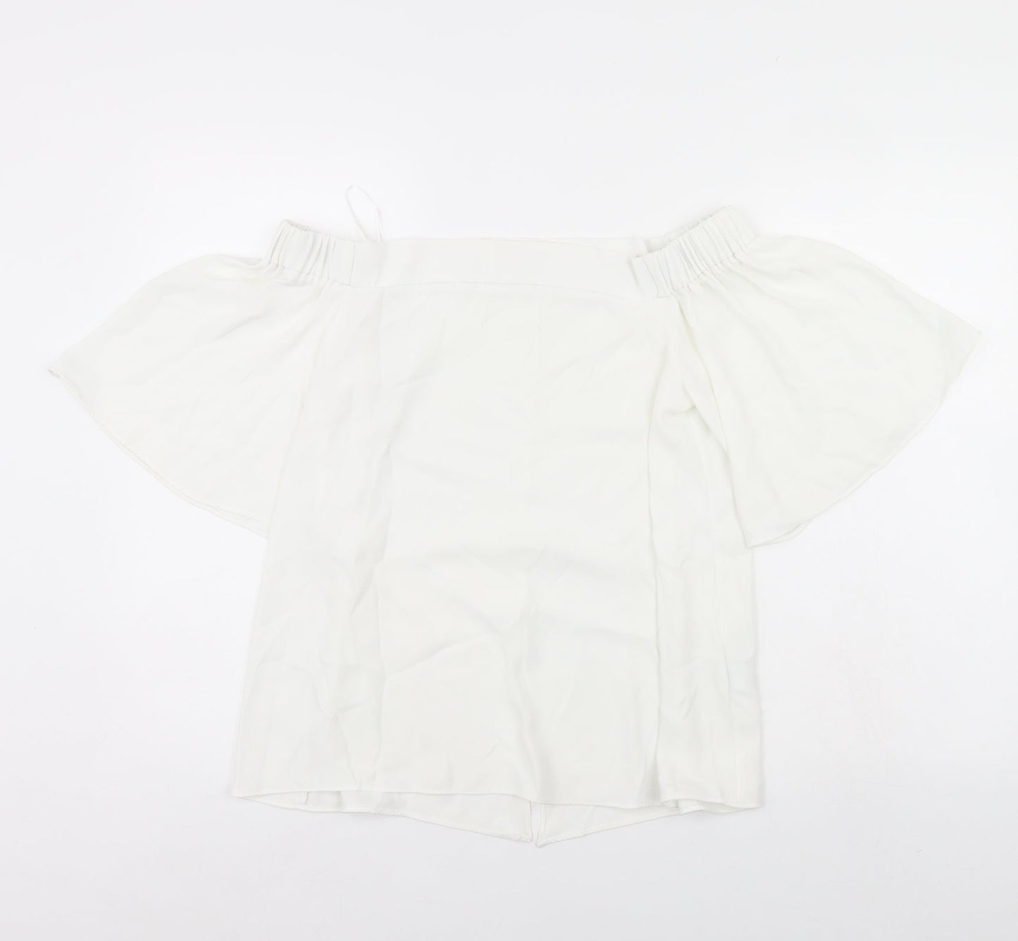 Womens UK Size 10 River Island Ivory Basic Blouse