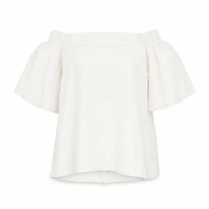 Womens UK Size 10 River Island Ivory Basic Blouse