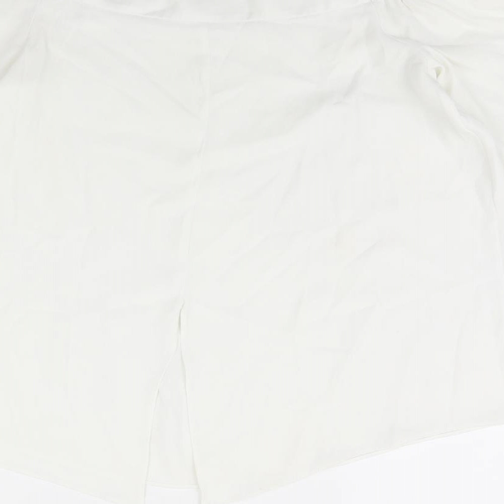 Womens UK Size 10 River Island Ivory Basic Blouse