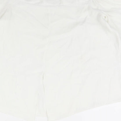 Womens UK Size 10 River Island Ivory Basic Blouse