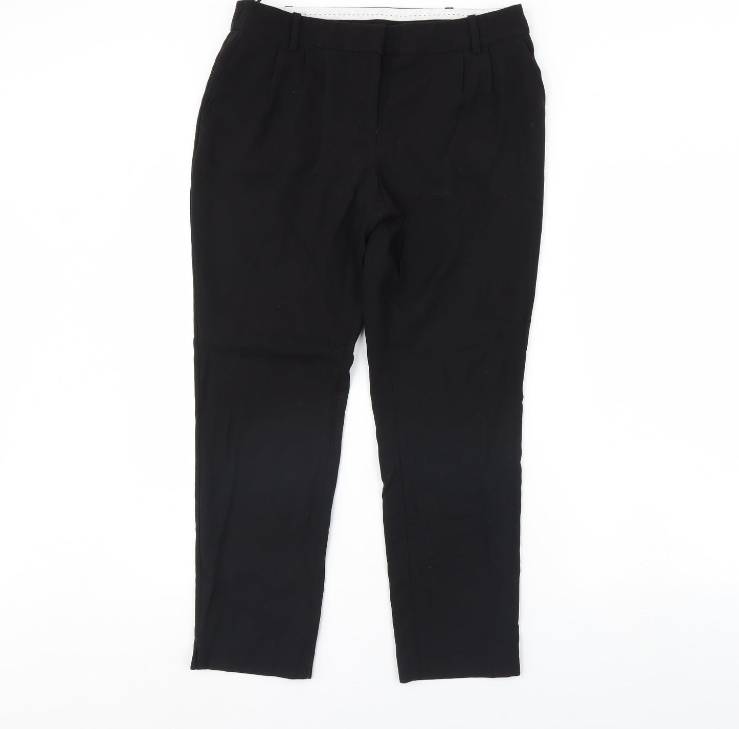 Womens UK Size 12 NEXT Regular Fit Dress Pants Black Trousers