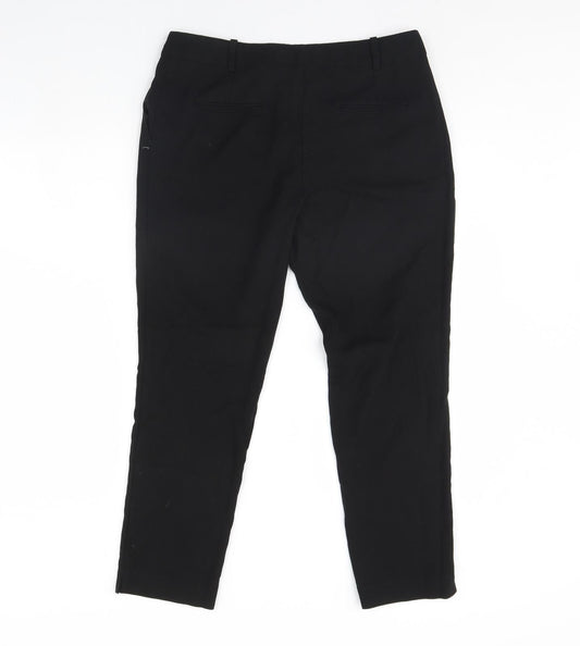 Womens UK Size 12 NEXT Regular Fit Dress Pants Black Trousers