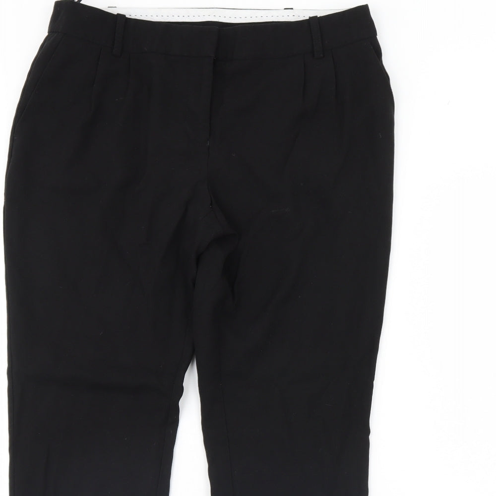Womens UK Size 12 NEXT Regular Fit Dress Pants Black Trousers