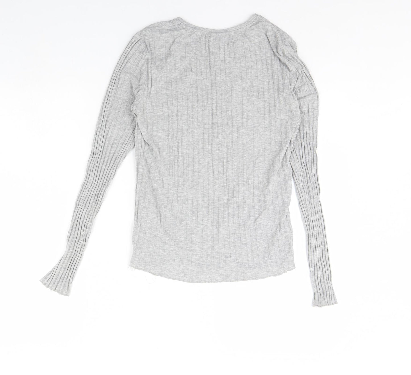 Womens UK Size 14 Topshop Grey Basic Blouse