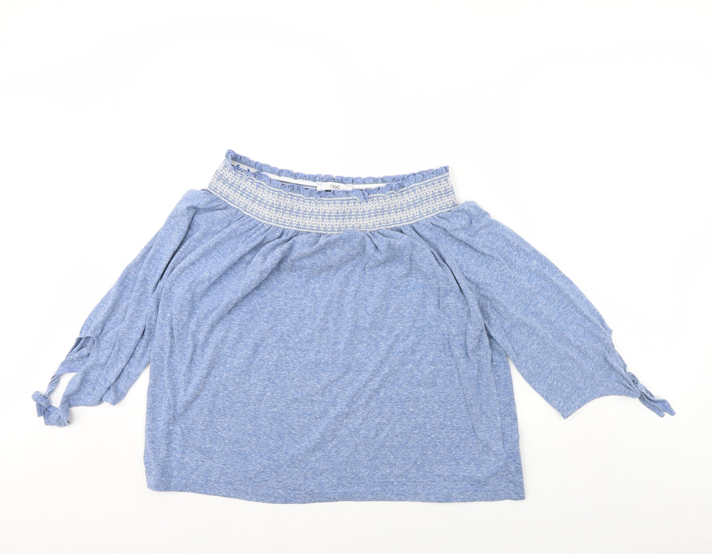 Womens UK Size 12 NEXT Blue Basic Blouse