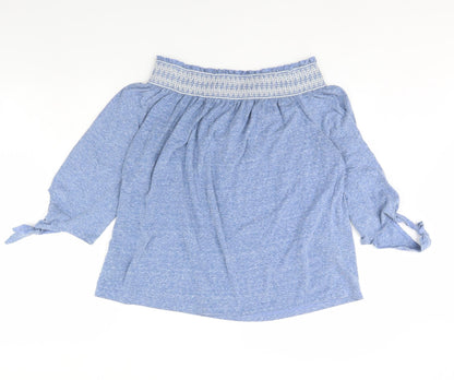 Womens UK Size 12 NEXT Blue Basic Blouse