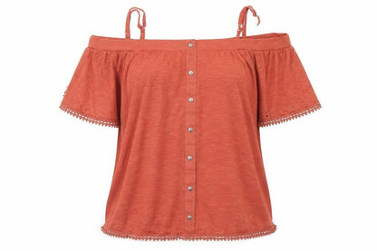 Womens UK Size 12 NEXT Orange Basic Blouse