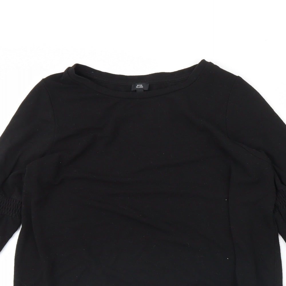 Womens UK Size 10 River Island Black Pullover Jumper