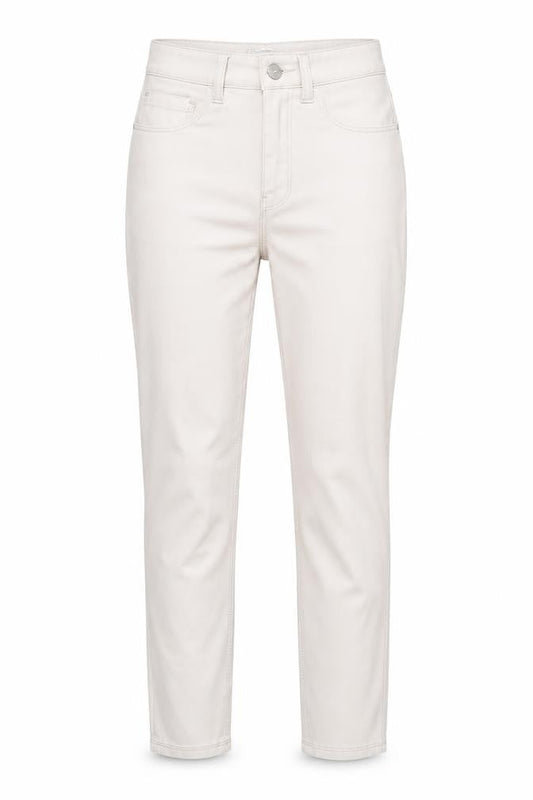 Front view of Denim & Co. women’s pink capri leggings, size UK 8, 29-inch leg