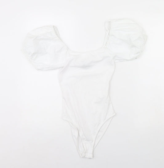 Primark Womens White   Bodysuit One-Piece Size XS