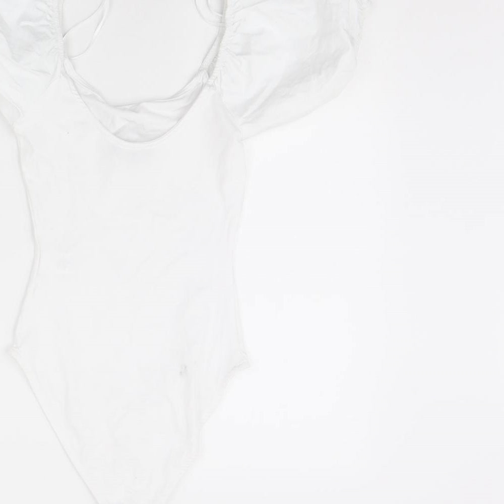 Primark Womens White   Bodysuit One-Piece Size XS