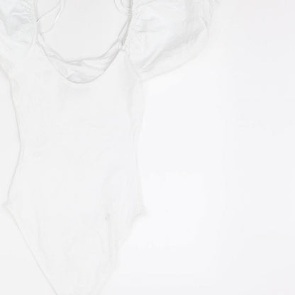 Primark Womens White   Bodysuit One-Piece Size XS