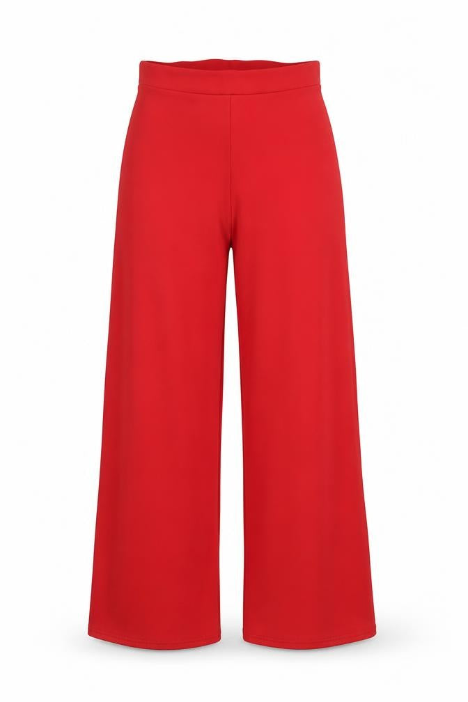 Womens UK Size S Misspap Regular Fit  Red Trousers