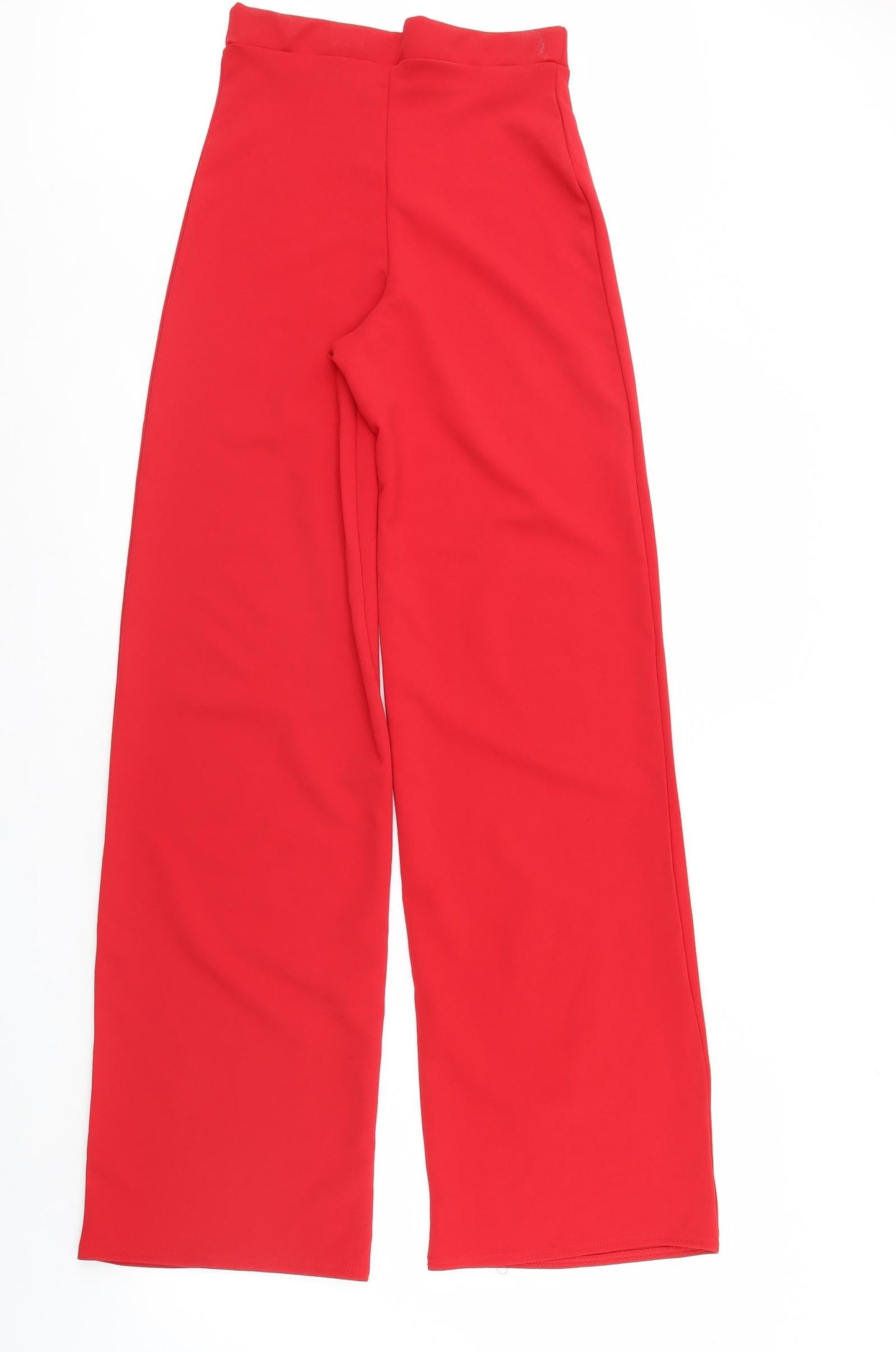 Womens UK Size S Misspap Regular Fit  Red Trousers