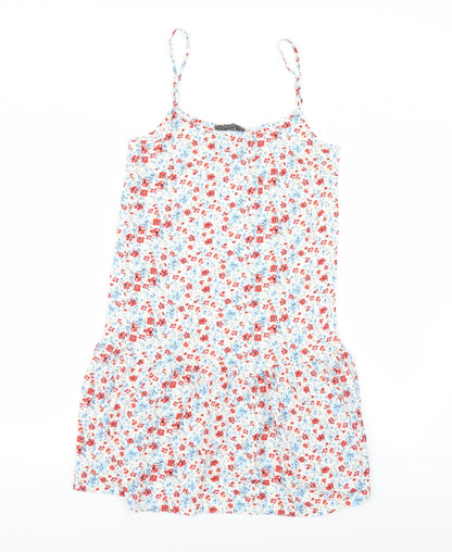 Primark Womens White Floral  Mini  Size 6