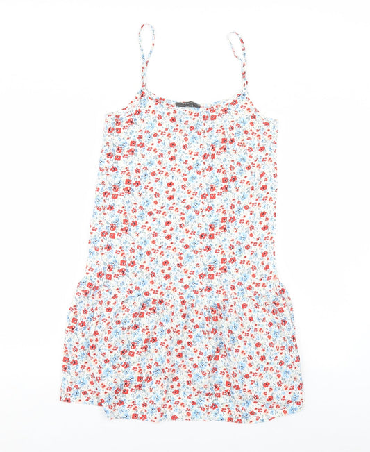 Primark Womens White Floral  Mini  Size 6