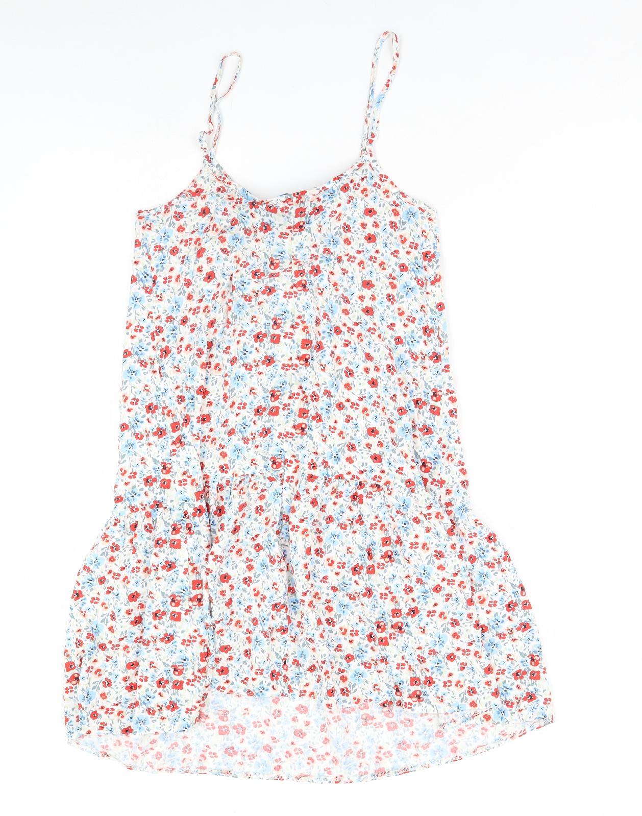 Primark Womens White Floral  Mini  Size 6