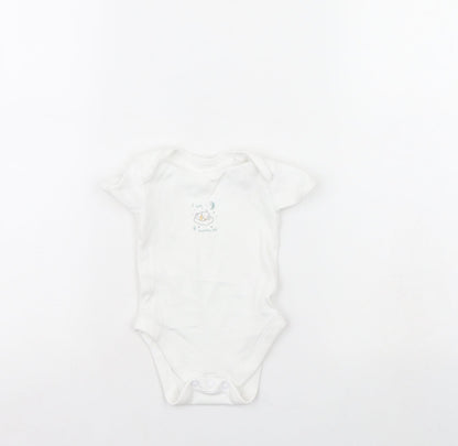 George Baby White   Babygrow One-Piece Size 3-6 Months  - I am four months old