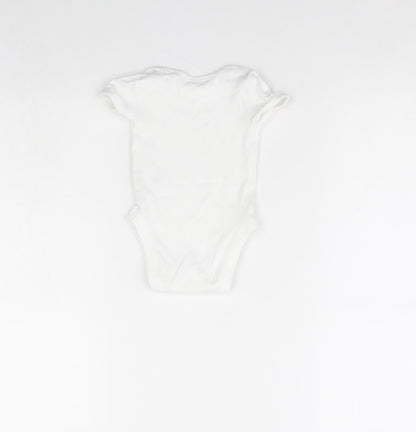 George Baby White   Babygrow One-Piece Size 3-6 Months  - I am four months old