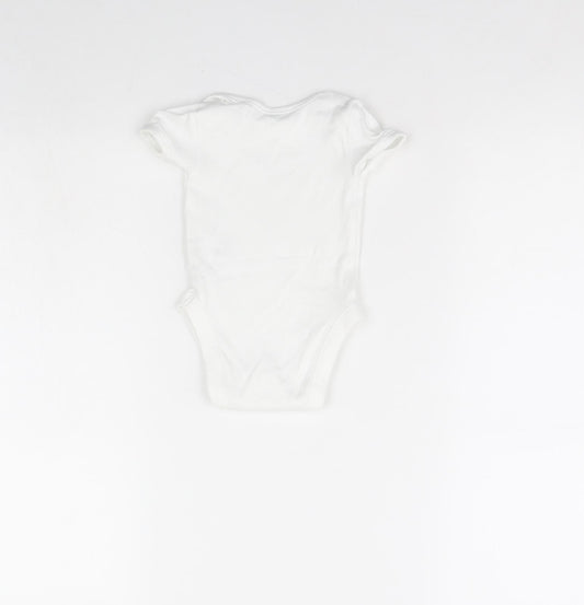 George Baby White   Babygrow One-Piece Size 3-6 Months  - I am four months old