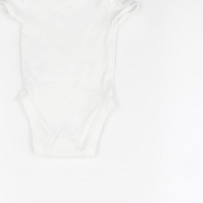 George Baby White   Babygrow One-Piece Size 3-6 Months  - I am four months old