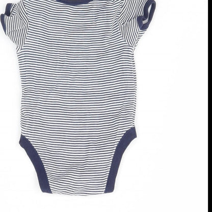 George Baby White Striped  Babygrow One-Piece Size 3-6 Months