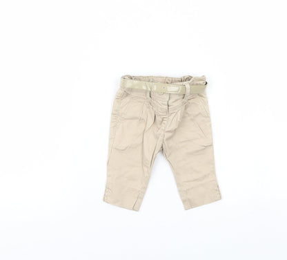 Preworn Baby Beige  Denim Capri Jeans Size 3-6 Months