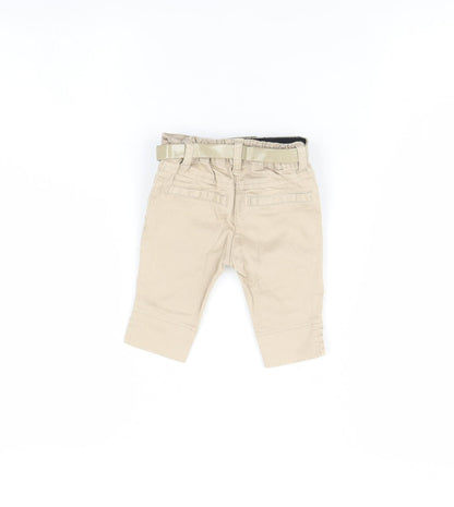 Preworn Baby Beige  Denim Capri Jeans Size 3-6 Months