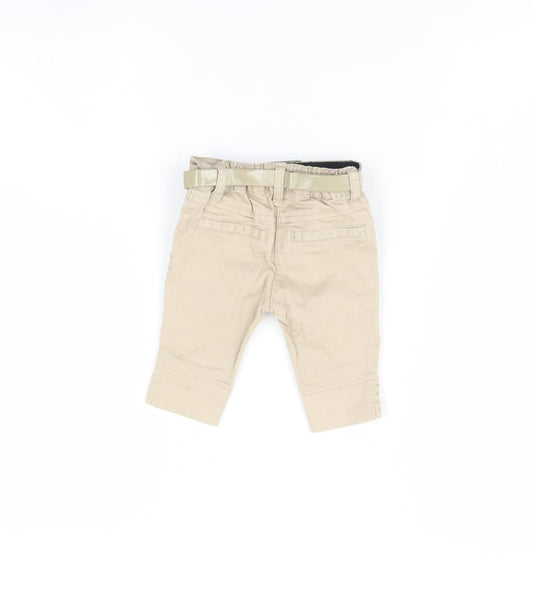 Preworn Baby Beige  Denim Capri Jeans Size 3-6 Months