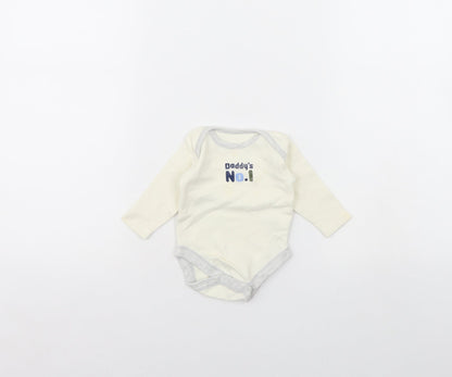 Nutmeg Baby Yellow   Babygrow One-Piece Size 0-3 Months  - daddy's No1