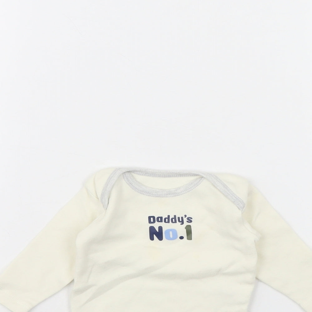 Nutmeg Baby Yellow   Babygrow One-Piece Size 0-3 Months  - daddy's No1