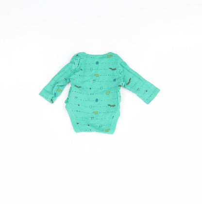Primark Baby Green Spotted  Babygrow One-Piece Size 0-3 Months
