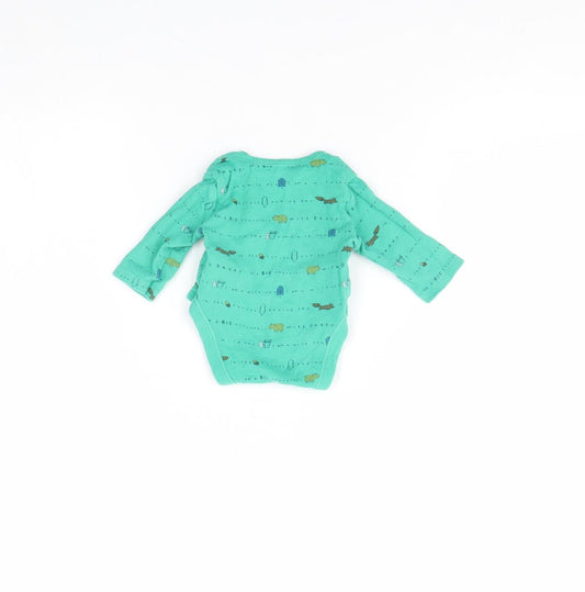 Primark Baby Green Spotted  Babygrow One-Piece Size 0-3 Months