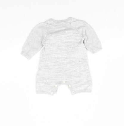 George Baby Grey   Babygrow One-Piece Size 0-3 Months