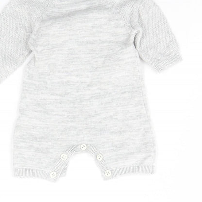 George Baby Grey   Babygrow One-Piece Size 0-3 Months