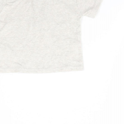 George Baby Beige Striped  Basic T-Shirt Size 3-6 Months