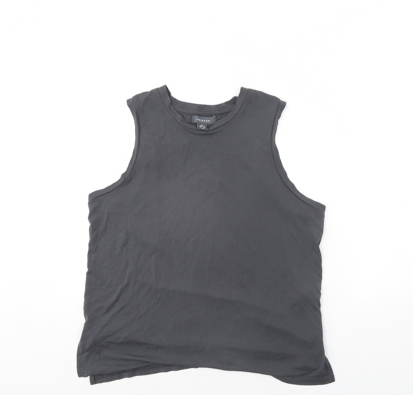 Primark Womens Grey   Basic Tank Size XS  - Slits up the side