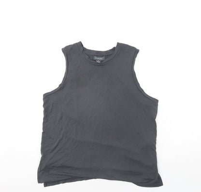 Primark Womens Grey   Basic Tank Size XS  - Slits up the side