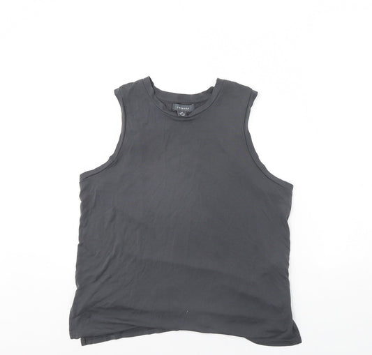 Primark Womens Grey   Basic Tank Size XS  - Slits up the side