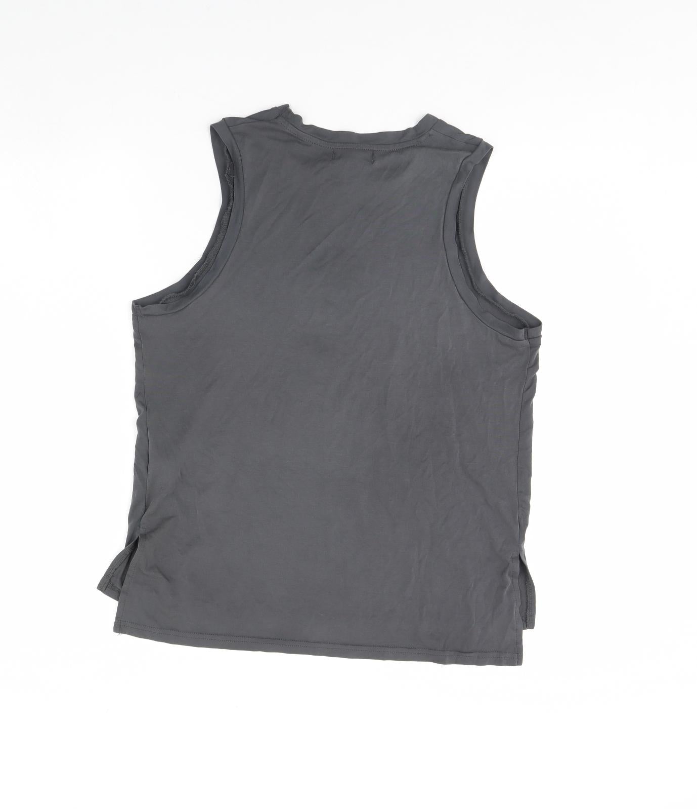Primark Womens Grey   Basic Tank Size XS  - Slits up the side