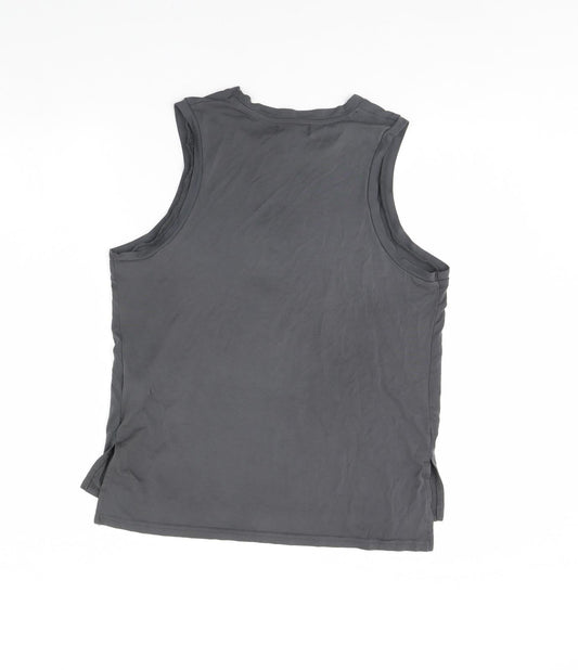 Primark Womens Grey   Basic Tank Size XS  - Slits up the side