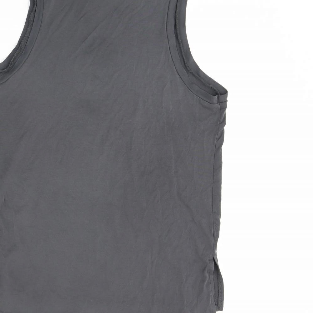 Primark Womens Grey   Basic Tank Size XS  - Slits up the side