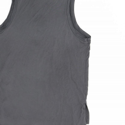 Primark Womens Grey   Basic Tank Size XS  - Slits up the side